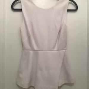 Rebecca Minkoff- Sleeveless Peplum Top